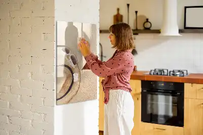 Magnetic dry erase board sandbar style