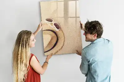 Magnetic dry erase board sandbar style