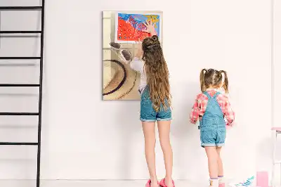 Magnetic dry erase board sandbar style
