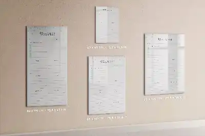 Magnetic writing board weekly planner