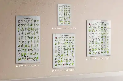 Magnetic writing board green vegetable design