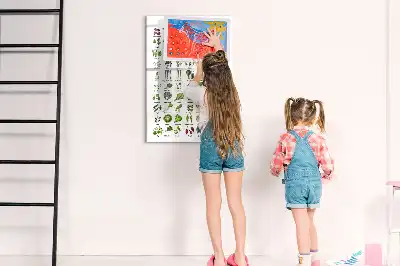 Magnetic writing board green vegetable design