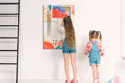 Magnetic dry erase board with summer flower print
