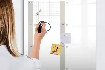 Weekly planner magnetic erase board