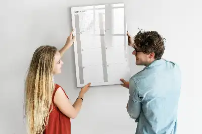 Weekly planner magnetic erase board