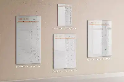 Magnetic writing board for cleaning lists
