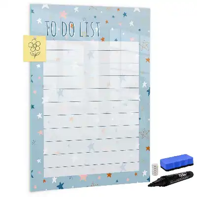 Magnetic dry erase board for to-do lists