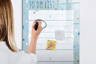 Magnetic dry erase board for to-do lists