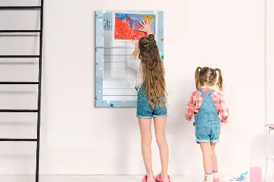Magnetic dry erase board for to-do lists
