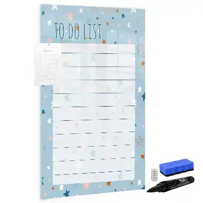 Magnetic dry erase board for to-do lists