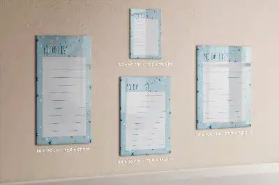 Magnetic dry erase board for to-do lists