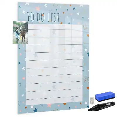 Magnetic dry erase board for to-do lists