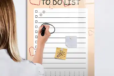 Magnetic writing board for to-do lists