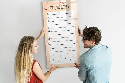 Magnetic writing board for to-do lists