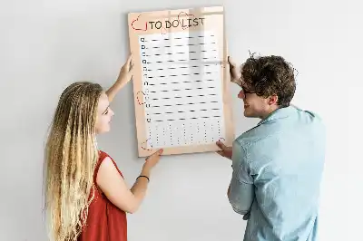 Magnetic writing board for to-do lists