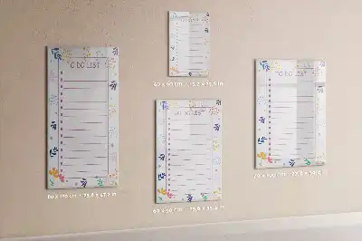 Magnetic dry erase board to-do list
