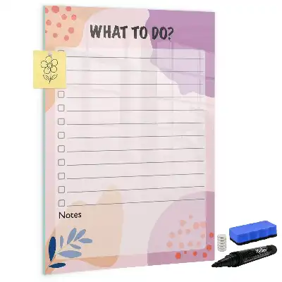 Magnetic writing board to-do list for tasks