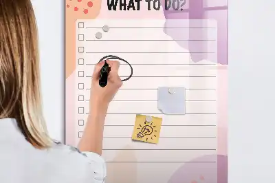 Magnetic writing board to-do list for tasks