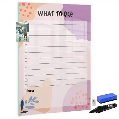 Magnetic writing board to-do list for tasks
