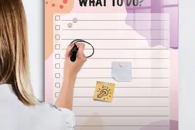 Magnetic writing board to-do list for tasks