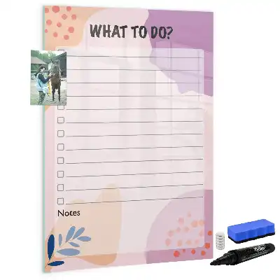 Magnetic writing board to-do list for tasks
