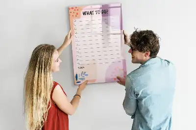 Magnetic writing board to-do list for tasks