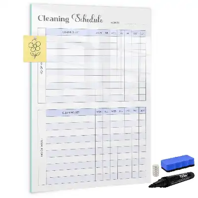 Magnetic writing board cleaning schedule