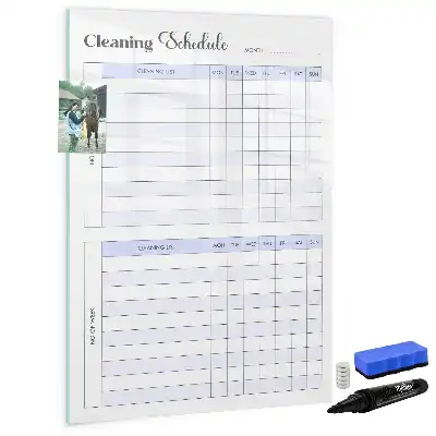 Magnetic writing board cleaning schedule