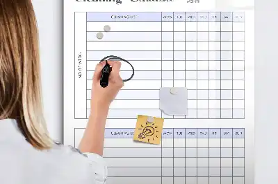 Magnetic writing board cleaning schedule