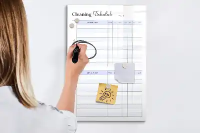 Magnetic writing board cleaning schedule