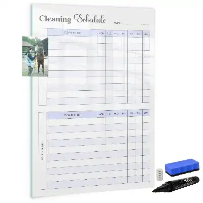 Magnetic writing board cleaning schedule
