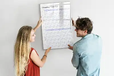 Magnetic writing board cleaning schedule