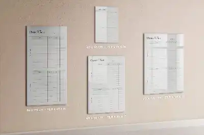 Magnetic chore chart with dry erase board