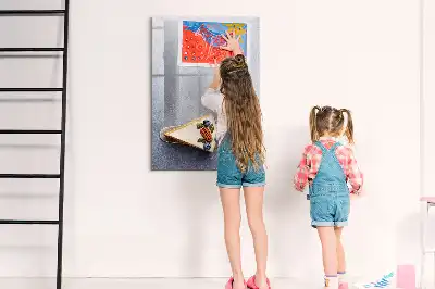 Magnetic dry erase board slice of cake design