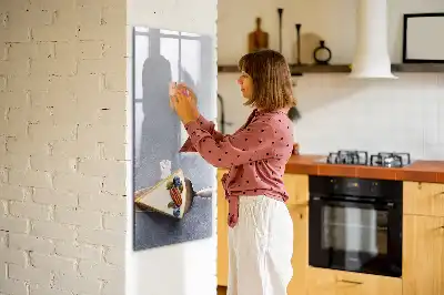 Magnetic dry erase board slice of cake design