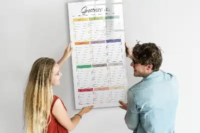 Magnetic writing board for shopping lists