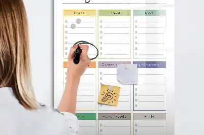 Magnetic writing board for shopping lists