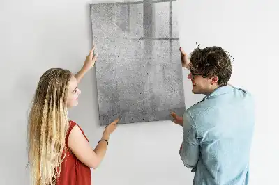 Magnetic writing board in light concrete