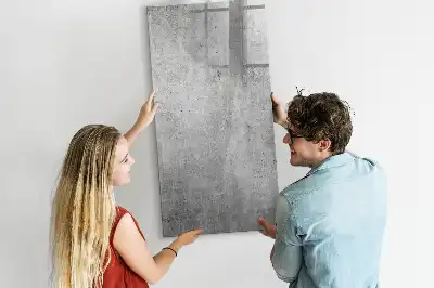 Magnetic writing board in light concrete