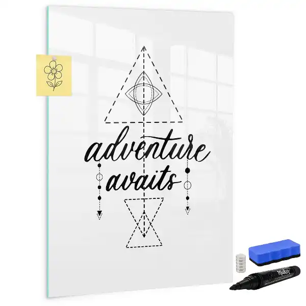 Magnetic writing board adventure design