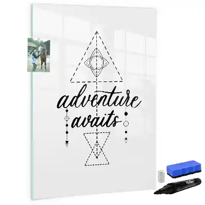 Magnetic writing board adventure design