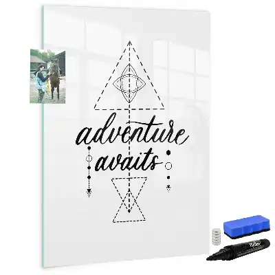 Magnetic writing board adventure design