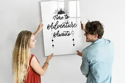 Magnetic dry erase board adventure design