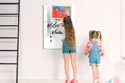 Magnetic dry erase board adventure design