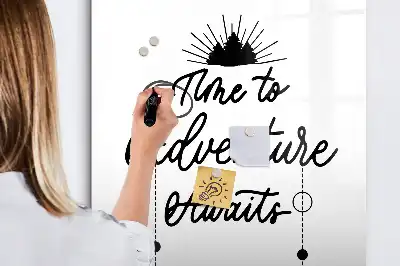 Magnetic dry erase board adventure design
