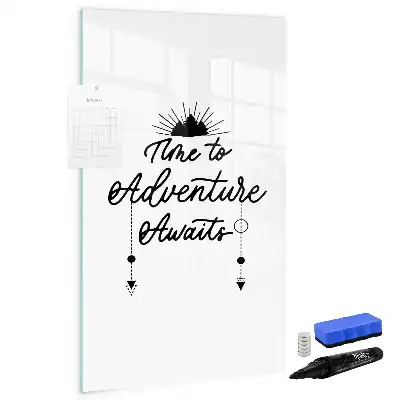 Magnetic dry erase board adventure design
