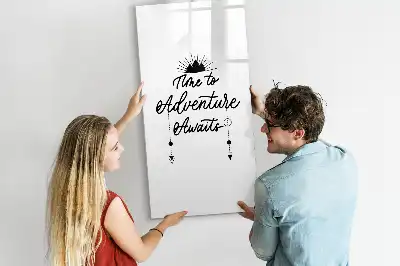 Magnetic dry erase board adventure design