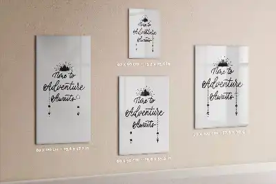 Magnetic dry erase board adventure design
