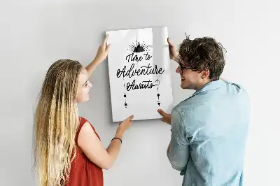 Magnetic dry erase board adventure design