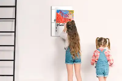 Magnetic dry erase board adventure design